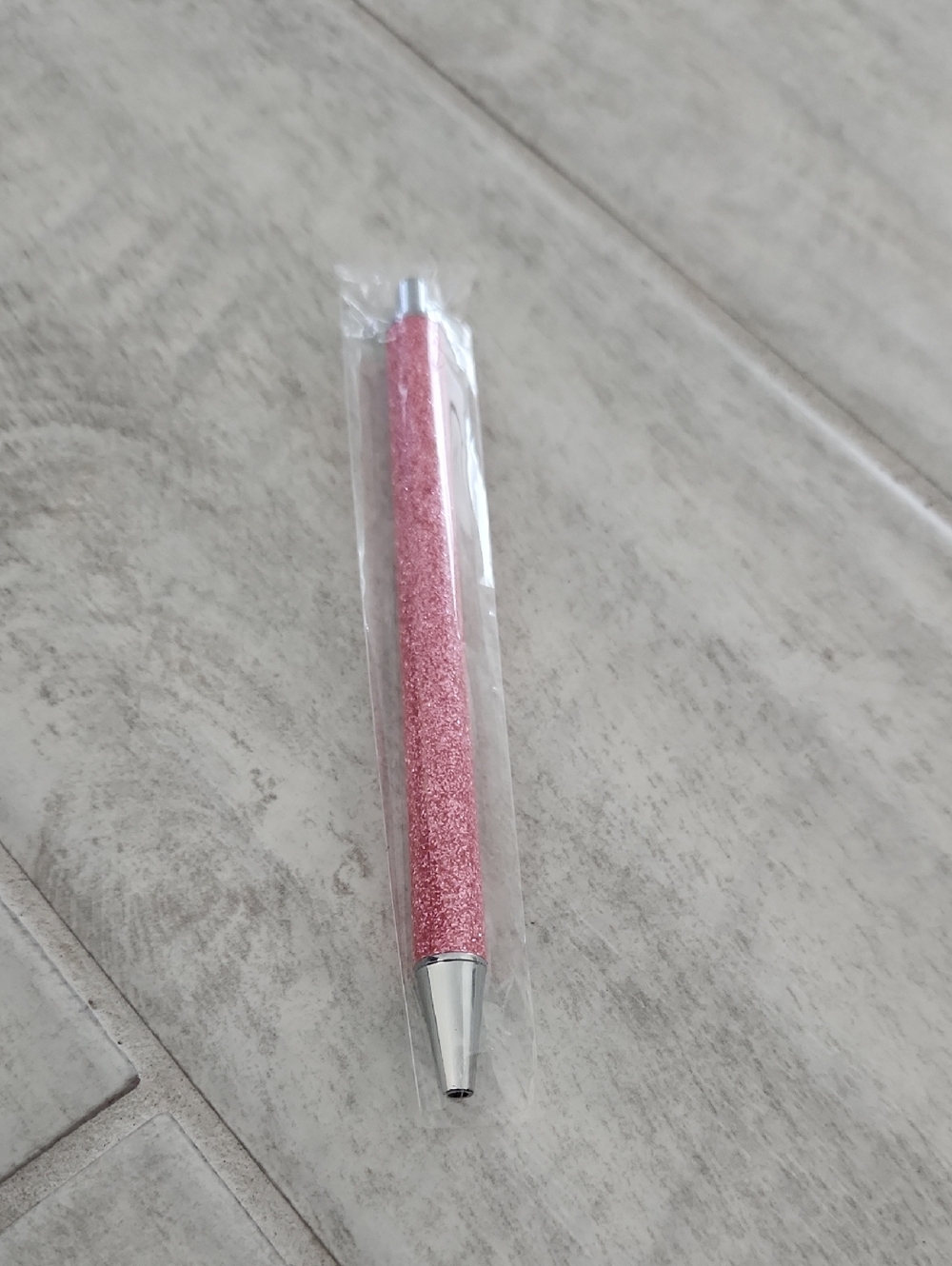 🌴🐻 Pink Glitter Ballpoint Pen